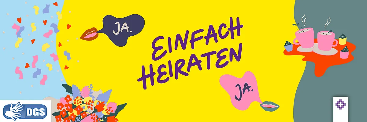 Das Logo von "einfach heiraten" für die Aktion in Laatzen.
